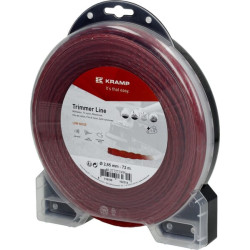 Žoliapjovės valas Ø 2,65 mm, 72 m, susuktas, tylus, raudonas, Kramp NL2772TCKR