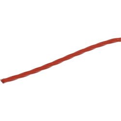 Žoliapjovės valas Ø 2,65 mm, 360 m, susuktas, tylus, raudonas, Kramp NL27360TCKR