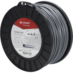 Žoliapjovės valas Ø 3 mm, 164 m, apvalus, titano spalvos, pilkas, Kramp NL30164TRKR