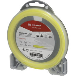 Žoliapjovės valas Ø 1,3 mm 15 m apvalus geltonas Kramp NL1315RKR