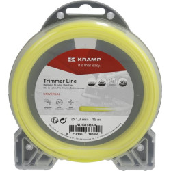 Žoliapjovės valas Ø 1,3 mm 15 m apvalus geltonas Kramp NL1315RKR