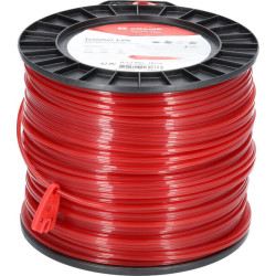 Žoliapjovės valas Ø 3,3 mm, 182 m, kvadratinis, raudonas, Kramp NL33182SKR