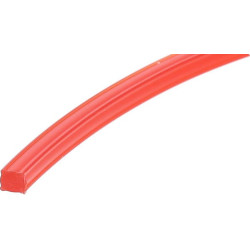 Žoliapjovės valas Ø 3,3 mm, 182 m, kvadratinis, raudonas, Kramp NL33182SKR