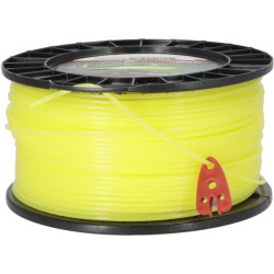 Žoliapjovės valas Ø 3,3 mm, 139 m, apvalus, geltonas, Kramp NL33139RKR