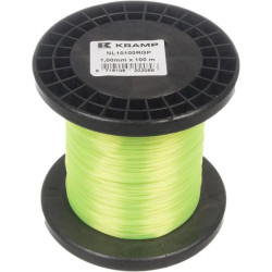 Nailoninis valas Ø 1 mm 100 m apvalus geltonas NL10100RGP