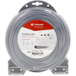 Žoliapjovės valas Ø 3,5 mm, 30 m, kvadratinis, titano Power, pilkas, Kramp NL3530TSKR