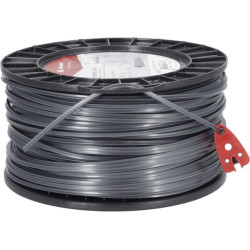 Žoliapjovės valas Ø 3,5 mm, 95 m, kvadratinis, titano Power, pilkas, Kramp NL3595TSKR