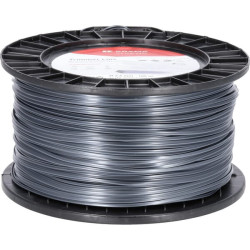 Žoliapjovės valas Ø 2,5 mm, 185 m, kvadratinis, titano Power, pilkas, Kramp NL25185TSKR