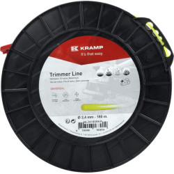 Žoliapjovės valas Ø 2,4 mm 180 m apvalus geltonas Kramp NL24180RKR
