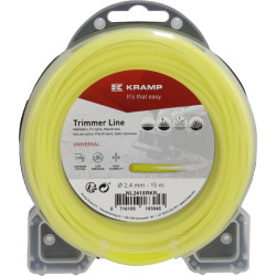 Žoliapjovės valas Ø 2 mm, 126 m, apvalus, geltonas, Kramp NL20126RKR