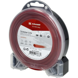 Žoliapjovės valas Ø 2,65 mm, 15 m, kvadratinis, raudonas, Kramp NL2715SKR