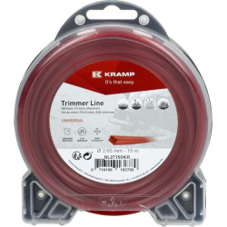 Žoliapjovės valas Ø 2,65 mm, 15 m, kvadratinis, raudonas, Kramp NL2715SKR