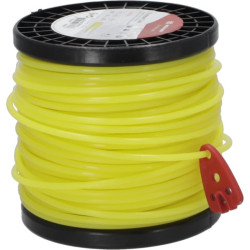 Žoliapjovės valas Ø 4 mm, 32 m, apvalus, geltonas, Kramp NL4032RKR