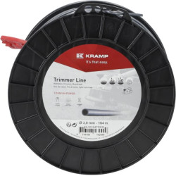 Žoliapjovės valas Ø 3,5 mm, 120 m, apvalus, titano Power, pilkas, Kramp NL35120TRKR