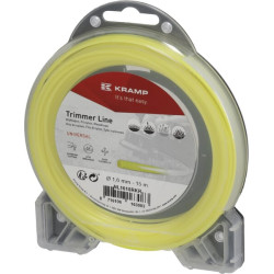 Žoliapjovės valas Ø 1,6 mm 15 m apvalus geltonas Kramp NL1615RKR