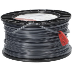 Žoliapjovės valas Ø 4 mm, 72 m, kvadratinis, titano Power, pilkas, Kramp NL4072TSKR