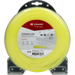 Žoliapjovės valas Ø 2,65 mm 72 m apvalus geltonas Kramp NL2772RKR