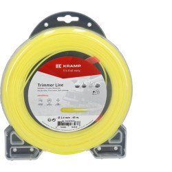 Žoliapjovės valas Ø 2,4 mm 45 m apvalus geltonas Kramp NL2445RKR