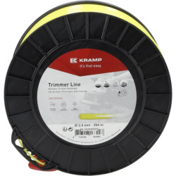 Žoliapjovės valas Ø 2,4 mm 439 m apvalus geltonas Kramp NL24439RKR