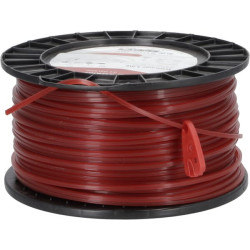 Žoliapjovės valas Ø 3,3 mm, 109 m, kvadratinis, raudonas, Kramp NL33109SKR