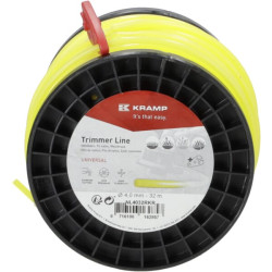 Žoliapjovės valas Ø 4 mm, 158 m, apvalus, geltonas, Kramp NL40158RKR
