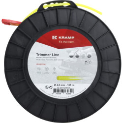 Žoliapjovės valas Ø 4 mm, 158 m, apvalus, geltonas, Kramp NL40158RKR