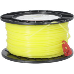 Žoliapjovės valas Ø 3,3 mm, 90 m, apvalus, geltonas, Kramp NL3390RKR