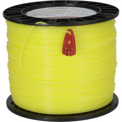 Žoliapjovės valas Ø 2,65 mm, 358 m, apvalus, geltonas, Kramp NL27358RKR