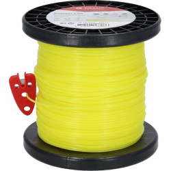 Žoliapjovės valas Ø 1,6 mm 100 m apvalus geltonas Kramp NL16100RKR