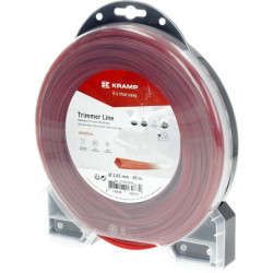 Žoliapjovės valas Ø 2,65 mm, 55 m, kvadratinis, raudonas, Kramp NL2755SKR