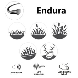 Žoliapjovės valas Ø2,7x63 m, ovalus, juodas, Kramp Endura NL2763ERKR
