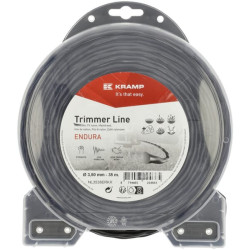 Žoliapjovės valas Ø3,5x35 m, ovalus, susuktas, juodas, Kramp Endura NL3538ERKR