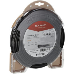 Žoliapjovės valas Ø 3 mm, 37 m, kvadratinis, Nylsaw, juodas, Kramp NL3037NKR