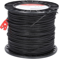 Žoliapjovės valas Ø 3,5 mm, 143 m, kvadratinis, Nylsaw, juodas, Kramp NL35143NKR