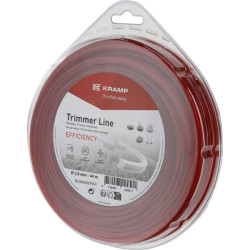 Žoliapjovės valas Ø3mm 44m, kvadratinis, raudonas, Kramp Efficiency NL3044SEFKR