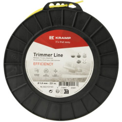 Žoliapjovės valas Ø3mm 221m, apvalus, geltonas, Kramp Efficiency NL30221EFKR