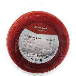 Žoliapjovės valas Ø2,4 mm, 69 m, kvadratinis, raudonas, Kramp Efficiency NL2469SEFKR