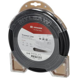 Žoliapjovės valas Ø 4 mm, 21 m, kvadratinis, Nylsaw, juodas, Kramp NL4021NKR