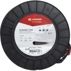 Žoliapjovės valas Ø 4 mm, 110 m, kvadratinis, Nylsaw, juodas, Kramp NL40110NKR