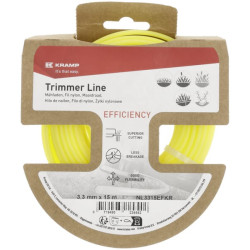 Žoliapjovės valas Ø3,3x15m, apvalus, geltonas, Kramp Efficiency NL3315EFKR