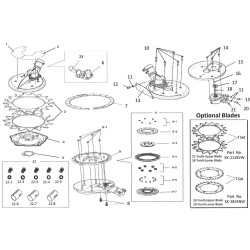 Galingos rotacinės žirklės ASKVW23