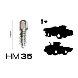 MaxiGrip® 35 mm kietmetalio antgaliai, 100 vnt., 1268950035