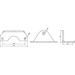 Priekabos kablys Ø15/9 mm, aukštis virš galvos 120 mm 1134551201