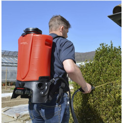 Kuprinės formos purkštuvas (15 litrų) su akumuliatoriumi ir įkrovikliu EU REA 15 AC1, 12070701