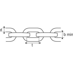Vilkimo grandinė vk 8mm/3m G 10 FW341230