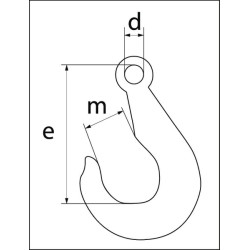 Krovinio kablys su kilpa 500 kg 689500