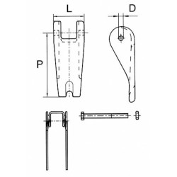 Apsauginiai spaustukai su spyruokle WA290G