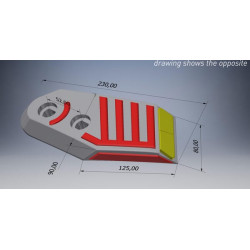 Norago kaltelis, kietmetalio, dešinysis kraštas, tinka Kuhn 622164SHCN
