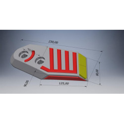 Norago kaltelis, kietmetalio, kairysis, tinka Kuhn 622165SHCN