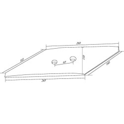 Apverčiamas smailus dešinysis galinis 18 mm RS1813618